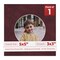 Dark Red Suede Mat Board for 5x5 Inch Frames - Circle Opening for 3x3 Photos
